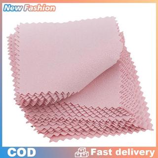 50 pcs khăn đánh bóng bạc Khăn lau bạc Vải lau bạc vải bảo dưỡng trang sức bạc nguyên chất vải lau sạch