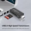 【COD】 Bộ chuyển đổi thông minh đọc thẻ SD/TF, chuẩn USB 2.0 - Thiết kế Type-C nhỏ gọn, tương thích OTG cho laptop và PC.
