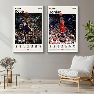 NBA Ngôi Sao Bóng Rổ Canvas Poster Không Khung Nghệ Thuật Treo Tường Kobe James Curry Irving Cứng Trang Trí