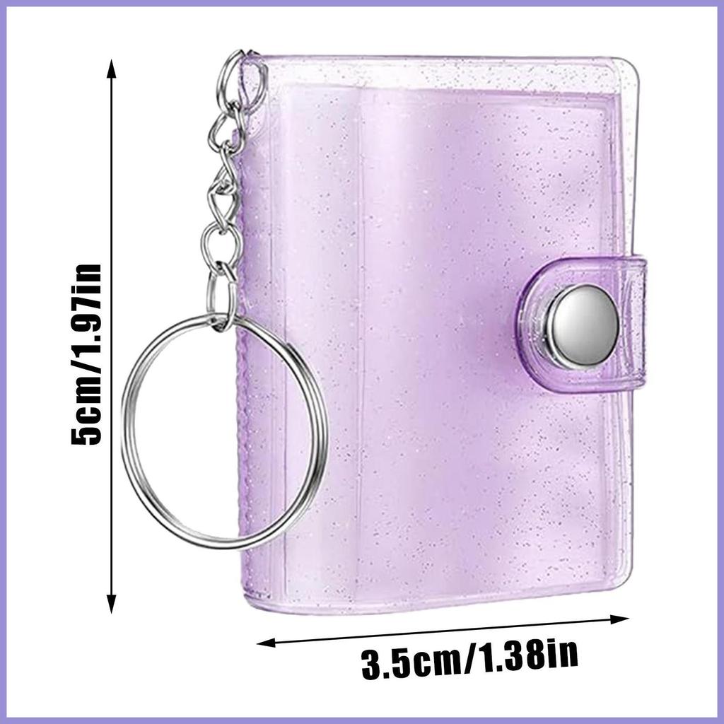 Album Móc Khóa 24 Túi Mini Hình Chất Kết Dính Trong Suốt Túi Di Động Mặt Dây Chuyền Cho Trẻ Em Ví Ba Lô Người Lớn Nam mueadsyvn