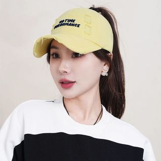 Ngoài Trời Phù Hợp Với Thể Thao Đạt Đỉnh Mũ Nam Xuân Hè Trống Top Có Thể Buộc Đuôi Ngựa Mũ Chống Nắng Lỗ Mũ Bóng Chày Nữ