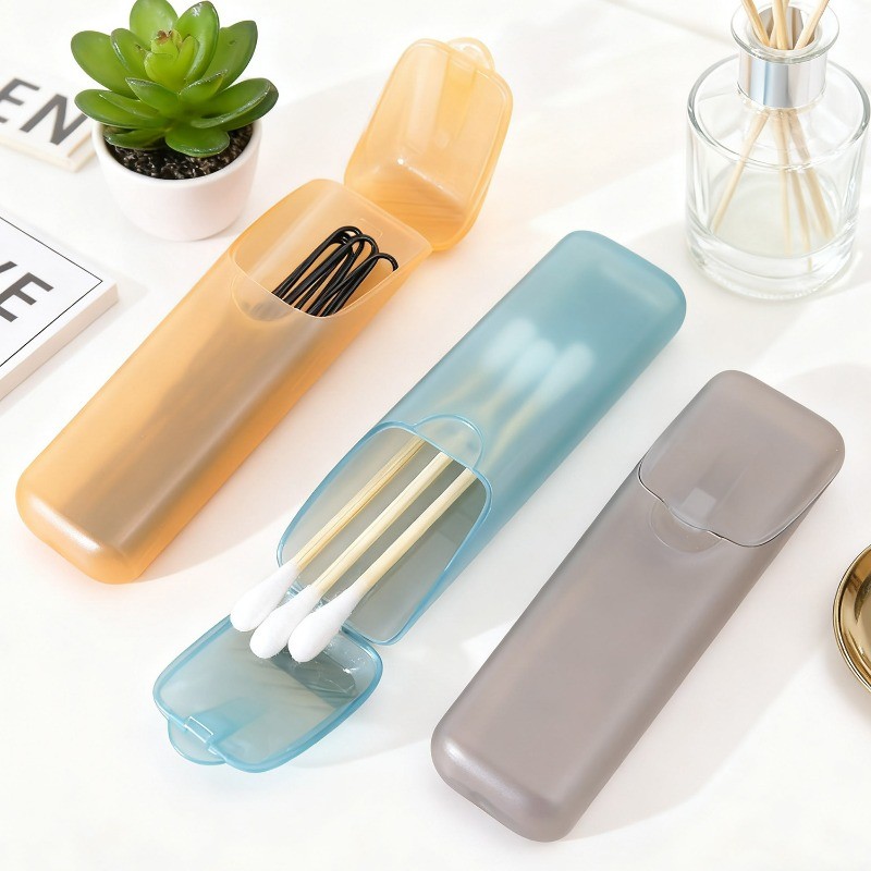 [GuuDuu] Hộp đựng tăm di động - Hộp đựng Mini du lịch ngoài trời - Hộp đựng khăn bông kim - Hộp đựng tăm có thể tái sử dụng - Đồ dùng sắp xếp di động du lịch