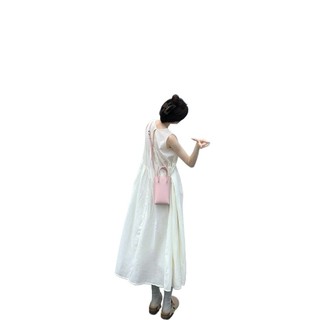 Đầm A-Line thiết kế mới mùa hè, phong cách Pháp nhẹ nhàng, đầm vest nữ, đầm dài thanh lịch