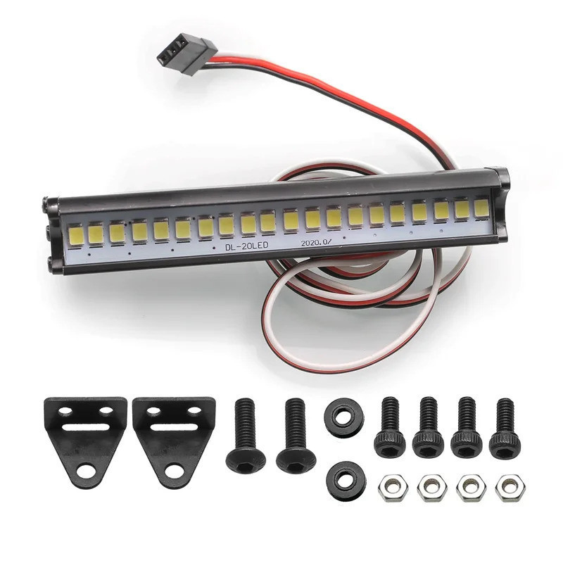 Đa Năng Rc Đèn Mái Xe Đèn Led Thanh Dành Cho Trục SCX10 Cho Trxs TRX4 D90 90048 1 / 10 Rc Xe Bánh Xích