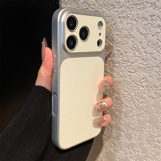 Ốp Điện Thoại Da Mạ Điện Ống Kính 17Pro Cho iPhone 17Promax 12 13 14 15 16 Pro Max 11 Vỏ Di Động Nữ Chống Sốc