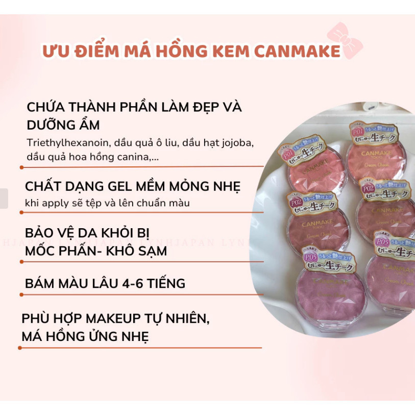 Má Hồng Canmake - Mang Lại Làn Da Tươi Tắn, Mềm Mại Và Tự Nhiên