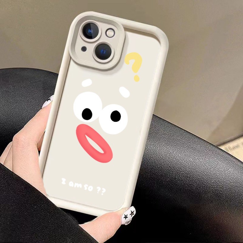 Tương thích với Huawei Mate 60 50 40 30 Pro P40 P30 Pro Ốp Điện Thoại Hoạt Hình Dễ Thương Câu Hỏi Đánh Dấu Vịt Silicon Mềm