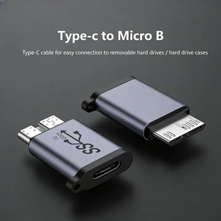 Bộ chuyển Micro B to USB C truyền dữ liệu nhanh Bộ chuyển đổi TYPE-C sang Micro B，Cho ổ cứng HDD / SSD，Nhỏ gọn, tiện lợi