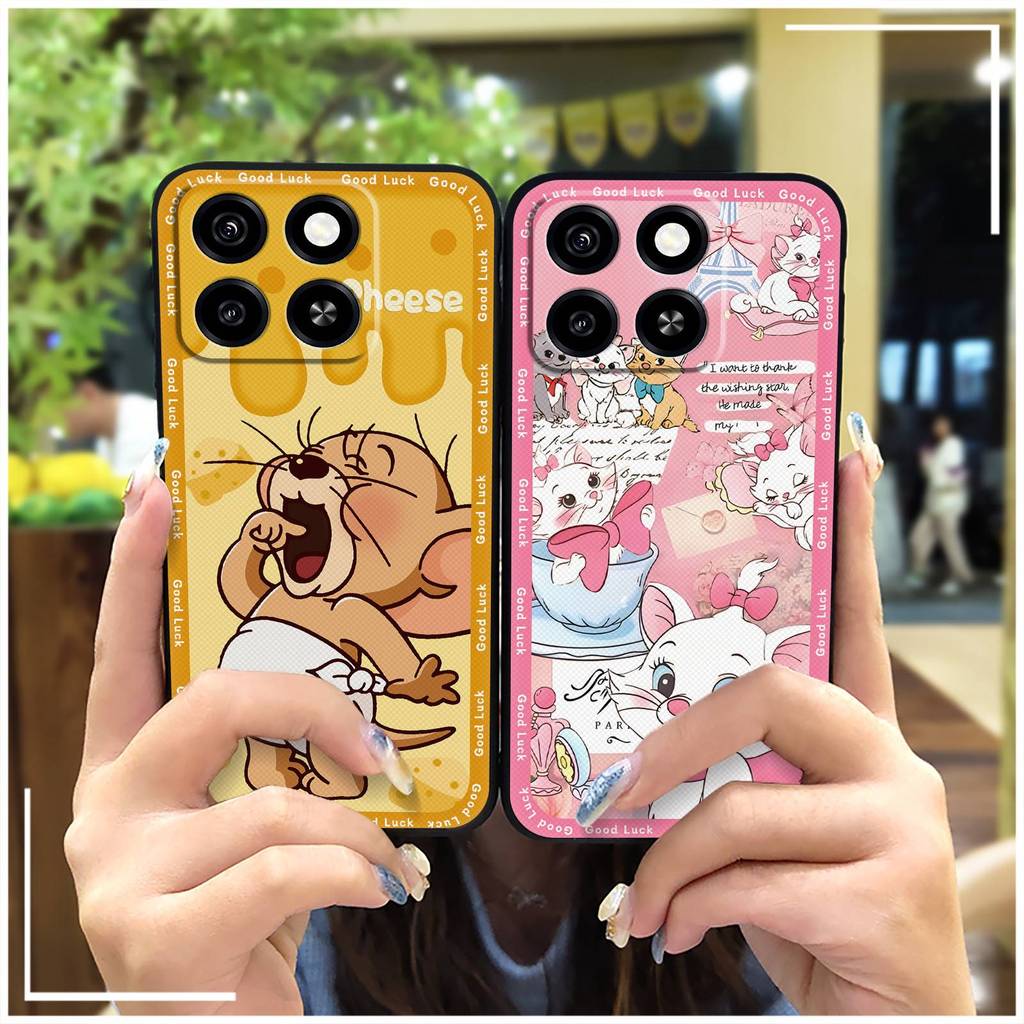 Ốp điện thoại silicon bền cho ZTE Blade A35 / A55, bọc toàn bộ, thiết kế thời trang, họa tiết graffiti, chống va đập, mềm mại