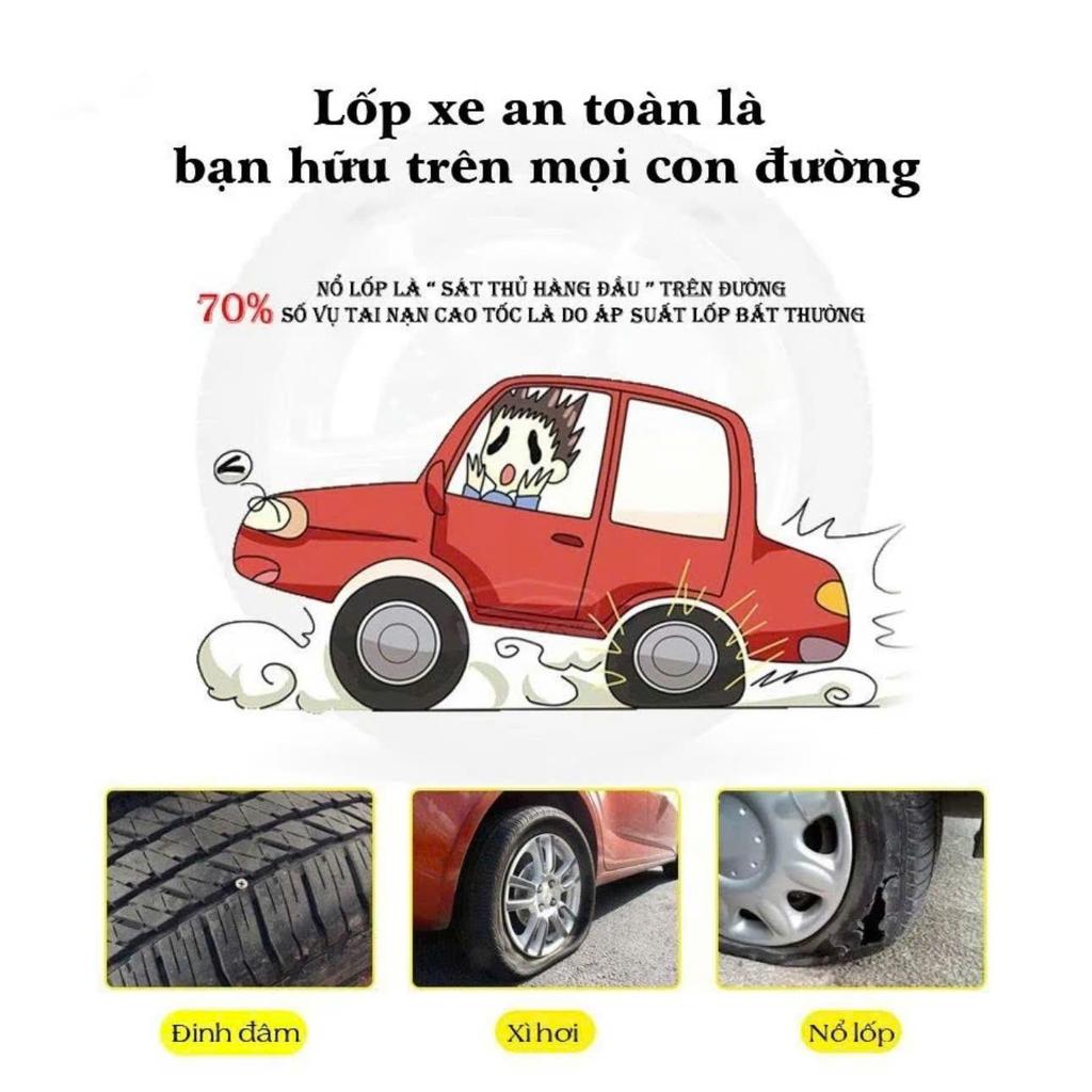 Bơm Lốp Ô Tô Điện Tử Tự Ngắt - Nhỏ Gọn - Đa Năng - Áp Suất Cao - Tiện Lợi