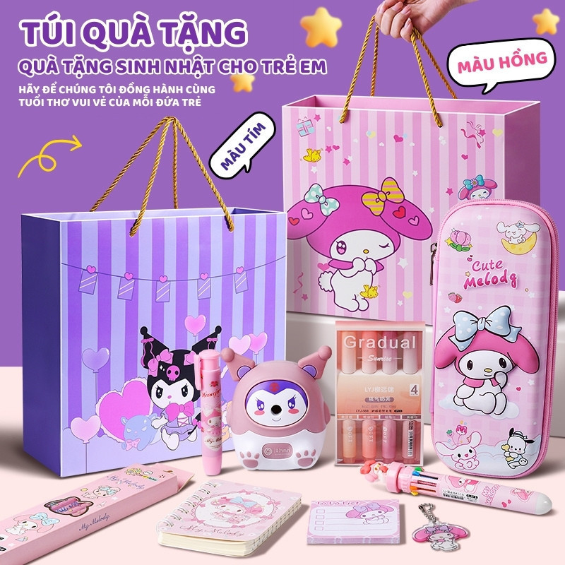 Hộp Quà Văn Phòng Phẩm Được Yêu Thích - Quà Tặng Cho Bé Chất Lượng: Túi Đựng Bút Dễ Thương Và Đồ Dùng Học Tập Cao Cấp