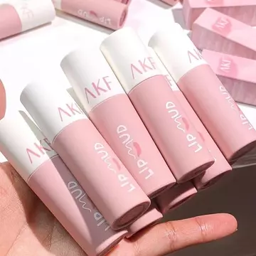 AKF Lip Mud Lip Lip Glaze Nữ M07 Niche Thương Hiệu Giá Rẻ Phong Cách Học Sinh Mờ M08M01M20 Màu afk
