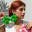 Bông Tai Hoa Vải WEETW, Bông Tai Mặt Dây Chuyền Hoa Lớn Ngọt Ngào, Siêu Cổ Tích Nhiều Màu Sắc Retro Phụ Kiện Trang Sức Bãi Biển Thả Bông Tai Nữ