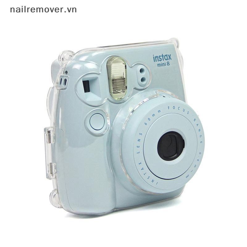 [NR] Fujifilm Instax Mini 8 / 8 + 9 Film Camera tức thì Vỏ cứng trong suốt Vỏ bọc túi MỚI
