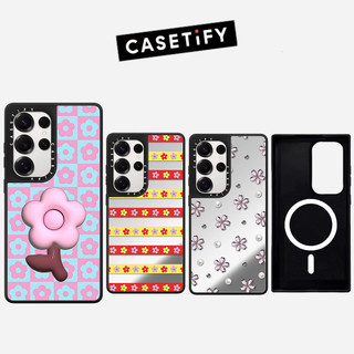 Ốp Lưng Phone Case Cứng Gương Hoa Sọc Từ Tính Cho Samsung Galaxy S26 25 24 23 UItra S26 25 24 23 Plus Vỏ Bảo Vệ Chống Sốc
