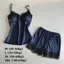 ESSENCEH Bộ Đồ Ngủ Dây Nữ, Bộ Đồ Ngủ Mỏng Polyester Mùa Hè, Quần Short Sling Bộ Đồ Giải Trí Thoáng Khí Bộ Đồ Gia Đình
