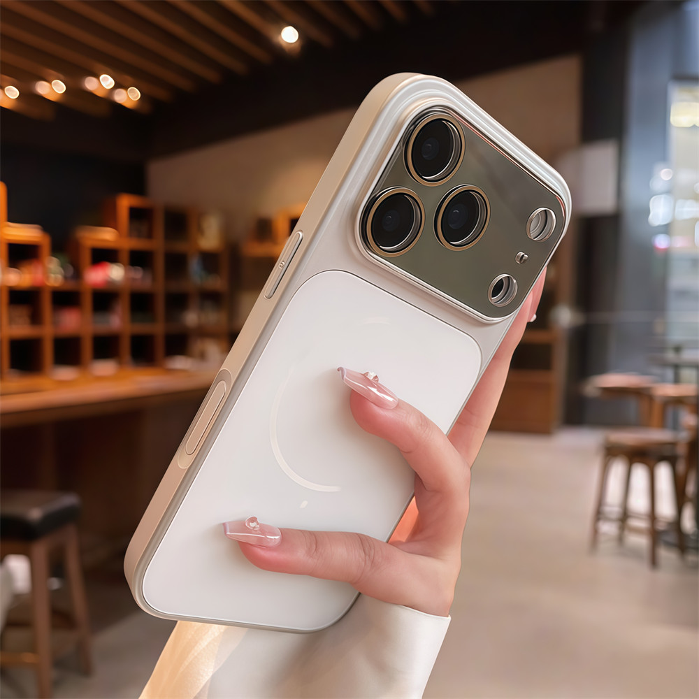 Ốp điện thoại từ tính AG chất lượng cao cho iPhone 17 Pro Max 13 14 15 16 pro max Ống kính bảo vệ Camera Vỏ mềm Vỏ bảo vệ điện thoại