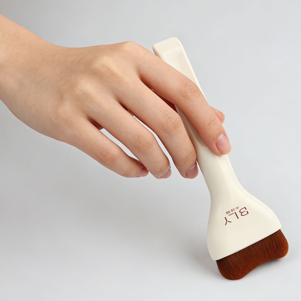 Đường Viền Lưỡi Kem Nền Liền Mạch Kem Che Khuyết Điểm Không Ăn Bột Đầu Phẳng Tóc Mềm Cong Nền Bảng Trang Điểm Bộ Bàn Chải