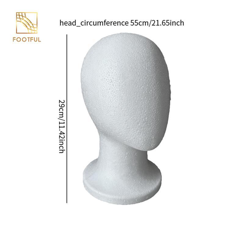 Foam Mannequin Head Wig Display Stand, Đầu mô hình đầu Manikin đa năng chuyên nghiệp cho trang sức Mũ nón Hairpieces Hat