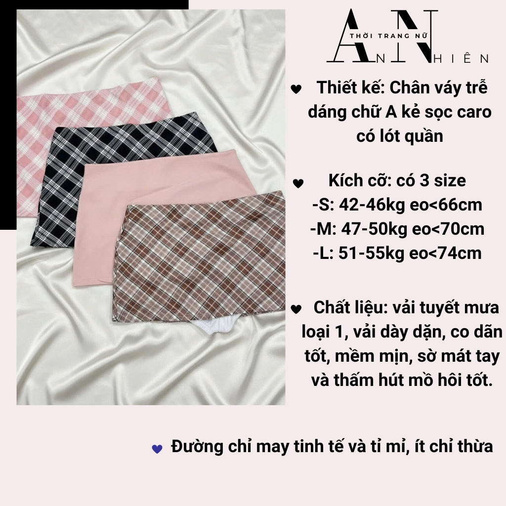 Chân váy nữ kiểu cạp trễ họa tiết caro dáng ôm body có lót quần phong cách Y2K trẻ trung năng động B522