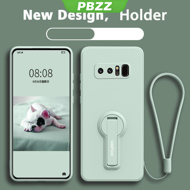 ốp lưng Ốp điện thoại Samsung Note 8 Ốp mềm Ốp chống sốc mịn bảo vệ silicon lỏng thiết kế mới 360 ° với giá đỡ ytxzzj01 đẹp viền vuông cute