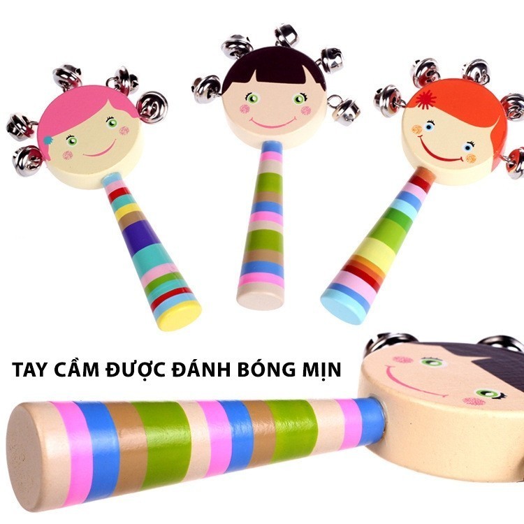 Đồ Chơi Xúc Xắc Cho Trẻ Sơ Sinh Cầm Tay Kích Thích Giác Quan Doudou A36