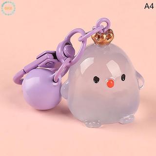 Mới Sáng Tạo Nhựa Dạ Quang Vương Miện Gà Búp Bê Xe Móc Khóa Túi Sách Mặt Dây Chuyền Phụ Kiện Gà Quà Tặng Tốt