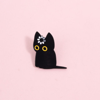 Hoạt Hình Dễ Thương Mèo Đen Thổ Cẩm Meme Downtime Mèo Kim Loại Huy Hiệu Ngộ nghĩnh Ba Lô Phụ Kiện Quà Tặng Cho Mèo Những Người Yêu Thích