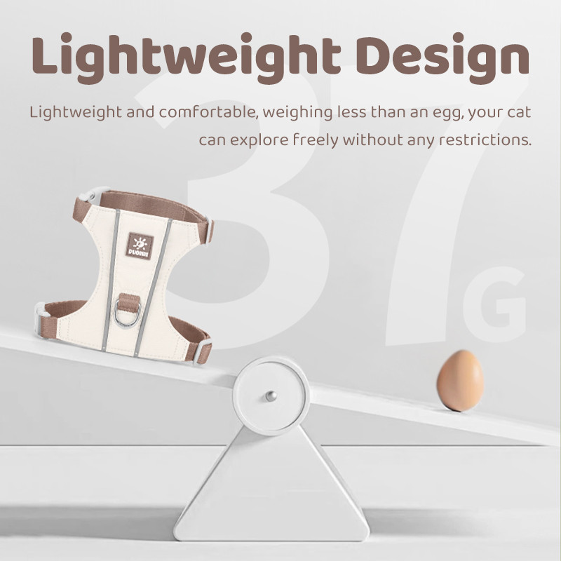 HamshMoc Kitten Dây Xích Bộ H Thiết Kế Phản Quang Không Thoát Có Thể Điều Chỉnh Áo Vest Cho Mèo Dưới 8kg