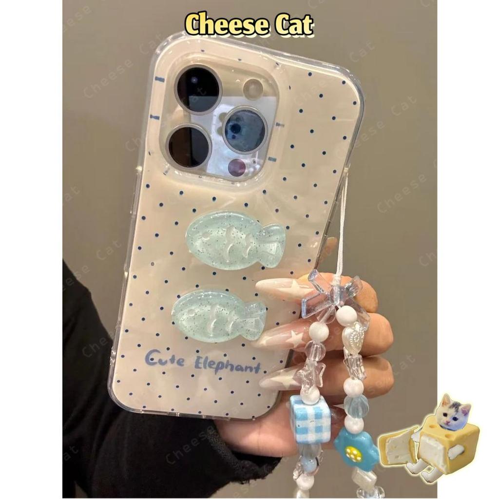 Ốp lưng điện thoại Kitty Case hình cá 3D lấp lánh tự làm cho iPhone 13 14 11 12 15 16 17 Pro Max XR Xs Max 7Plus