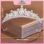 MYPANDA Tiara Tóc Cưới Pha Lê Màu Bạc, Phụ Kiện Trang Sức Cho Cô Dâu