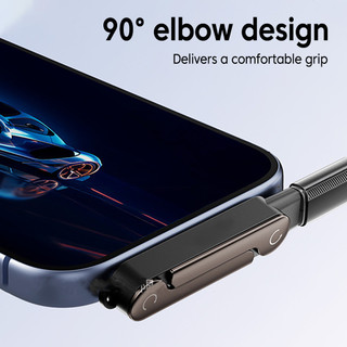 Elough 240W Sạc Nhanh Type-C Nam Sang USB-C Nữ Chuyển Đổi Cáp Sạc Điện Thoại Di Động Có Giá Đỡ Có Thể Gập Lại