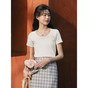 Áo thun ngắn tay Mutu Cotton nữ thiết kế mới mẻ Inspired by INS và phong cách Niche phù hợp mùa hè