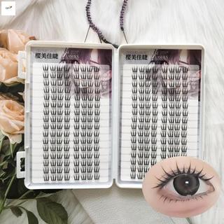 Cụm lông mi giả đơn sợi mềm mại thoải mái vẻ ngoài tự nhiên dành cho nữ biểu diễn sân khấu