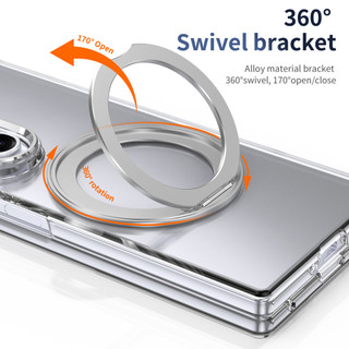 Giá Đỡ Xoay Sạc Không Dây Ốp lưng Samsung Z Fold 7 6 5 4 3 Giá Đỡ Máy Ảnh Gals Phim Trước Mặt Sau Chống Sốc