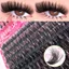 Lông mi giả AFTEROF, Bond và Seal Wispy Style Faux Mink Lash, Thiết kế cụm lông mi có thể tái sử dụng Nhìn tự nhiên DIY Lash Extension Kit Eye Lash Extension
