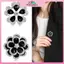 MYPANDA Trâm cài hoa kim cương giả tinh tế, phù hợp trang sức đám cưới.