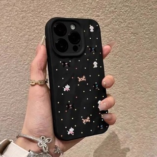 Dành Cho IPhone 17 16 15 14 13 12 11 Pro Max X XR XS Max 7 8 Plus Dễ thương Wave Point Dachshund Dog xếp li vỏ mềm