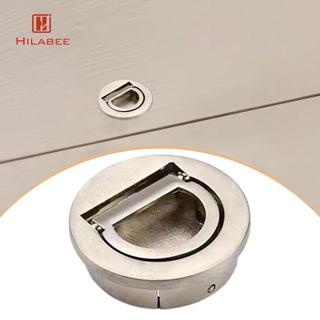 Tay cầm kéo vòng tròn giấu kín Tay cầm ngăn kéo hợp kim kẽm tối giản cho phòng ngủ tủ
