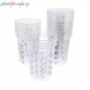 Khung Ảnh 10 / 50 Chiếc Sơn Trộn Cốc Hiệu Chỉnh Sơn Nhựa Trộn Cốc 600ml Trộn Nồi VN