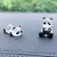 5 Cái / bộ Đêm Dạ Quang Gấu Trúc Phụ Kiện Xe Hơi, Nhựa Gấu Trúc Sữa Rồng Lợn Động Vật Trang Trí Xe Ô Tô, Bảng Điều Khiển Trung Tâm Bảng Điều Khiển Tự Làm Búp Bê
