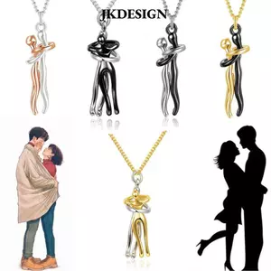 JKDESIGN - Cặp Mặt Dây Chuyền Phong Cách Tình Yêu, Quà Tặng Ngày Lễ Tình Nhân Cho Cặp Đôi