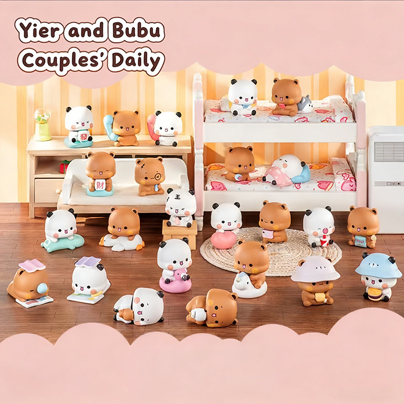 YiEr và Bubu Viên Đạn Thứ Ba Cặp Đôi Hàng Ngày Series Nhân Vật Mini Hợp Thời Trang Chơi Búp Bê Trang Trí Đồ Chơi Trẻ Em Quà Tặng