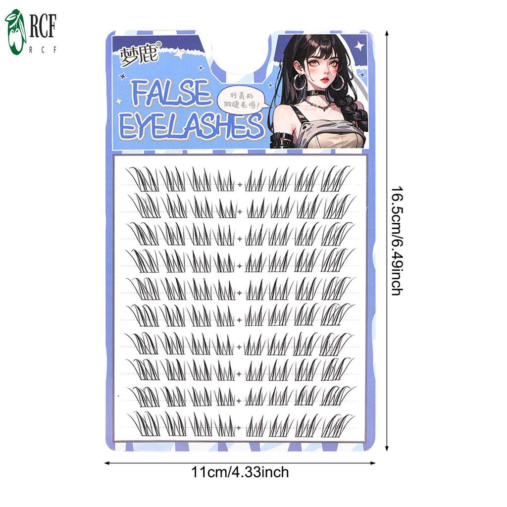 Cụm lông mi Wispy tự nhiên 7-12mm C Curl - Lông mi giả để trang điểm mắt