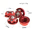 4 17mm Kim Loại Lục Giác Bánh Xe Hạt 1.25 Chủ Đề Chống Bụi Chống Trượt Chống Trơn Trượt Cho Traxxas X-Maxx Summit E-Revo Sledge Buggy Xe Tải