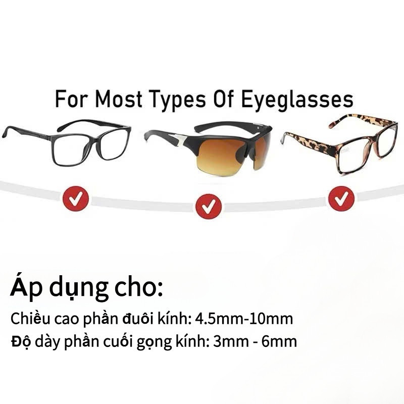 【COD】Dây đeo kính chống trượt sử dụng lõi kim loại chắc chắn và bền,có nút điều chỉnh độ dài,một hộp bao gồm bộ sản phẩm