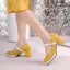VNMZG34-39 Kích Thước Lớn Retro jk Ngón Vuông Đơn Bằng Sáng Chế Da Gót Dày Nông Miệng Màu Sắc Phù Hợp Với Sweet Mary Jane Flat Buckle Giày Da Nữ