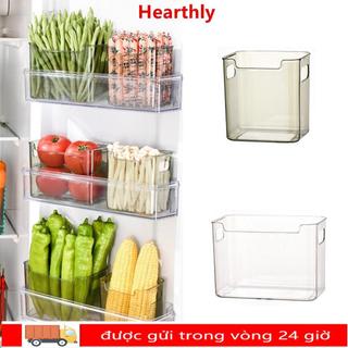 Giá sắp xếp tủ lạnh HEARTHLY, Hộp đựng tủ lạnh làm dày không gian, Hộp đựng thực phẩm dung tích lớn đa chức năng có thể xếp chồng lên nhau Hộp đựng thực phẩm Nhà bếp