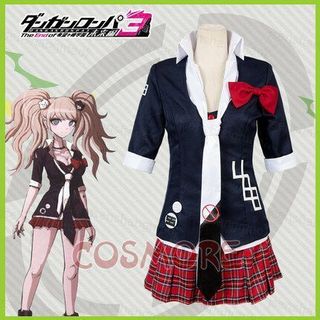 Bộ đồ cosplay Danganronpa: Áo đồng phục và Wig Enoshima Junko cho PS2