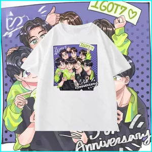 Áo thun ngắn tay dành cho fan K-pop của GOT7 - Đông Heeptagon Jay B & Park Jinyoung